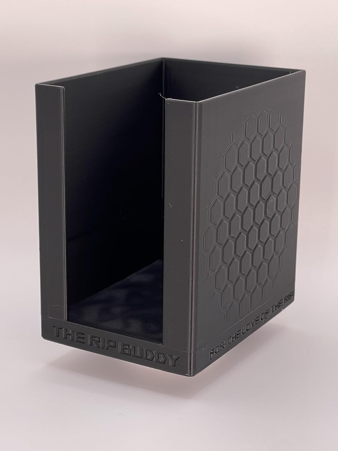 Original Toploader & Penny Sleeve Station - Dual- Compartment - Holds 250 Penny Sleeves & up to 45 Top Loaders Horizontally or up to 60 Vertically - Sports Cards & TCG - 4.75x4.25 Black