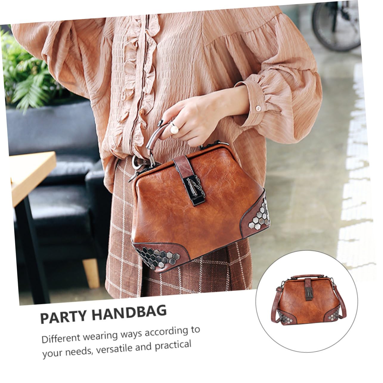 Beavorty 1 Pc Bolsa De Mensajero Bandolera Niña Bolso Bandolera De Celular para Mujer Bolsa De Ocio Monederos para Mujer Bolso De Mano a Juego Bolsos De Mujer Bolsa Informal Chica Exterior
