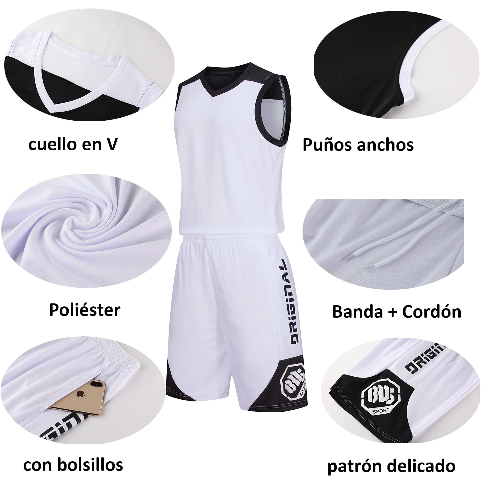 LAIFU Conjunto de Camisetas de Baloncesto Personalizadas para Adultos y Niños- Regalo de Baloncesto Que Se Puede Personalizar Con Su Nombre, Número, Nombre Del Equipo, Logotipo