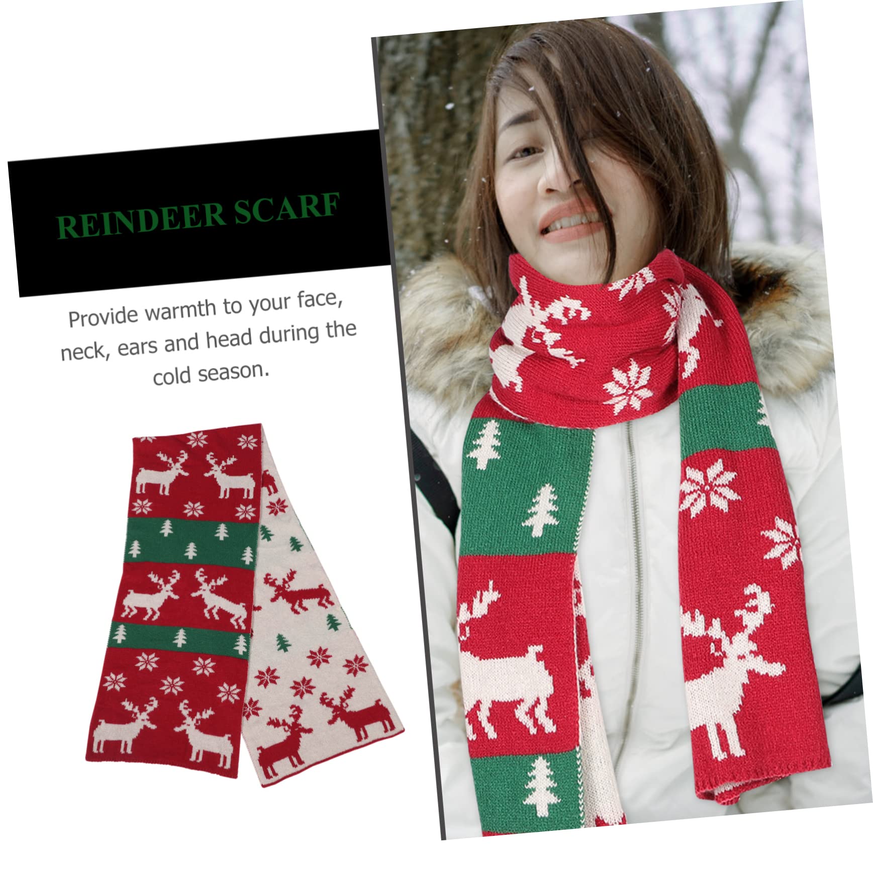 SOIMISS 4pièces Écharpe Avec Motif De Pour Accessoire Hiver Unisexe Pour Adultes Et Garçon Fille Écharpe Chaude Pour