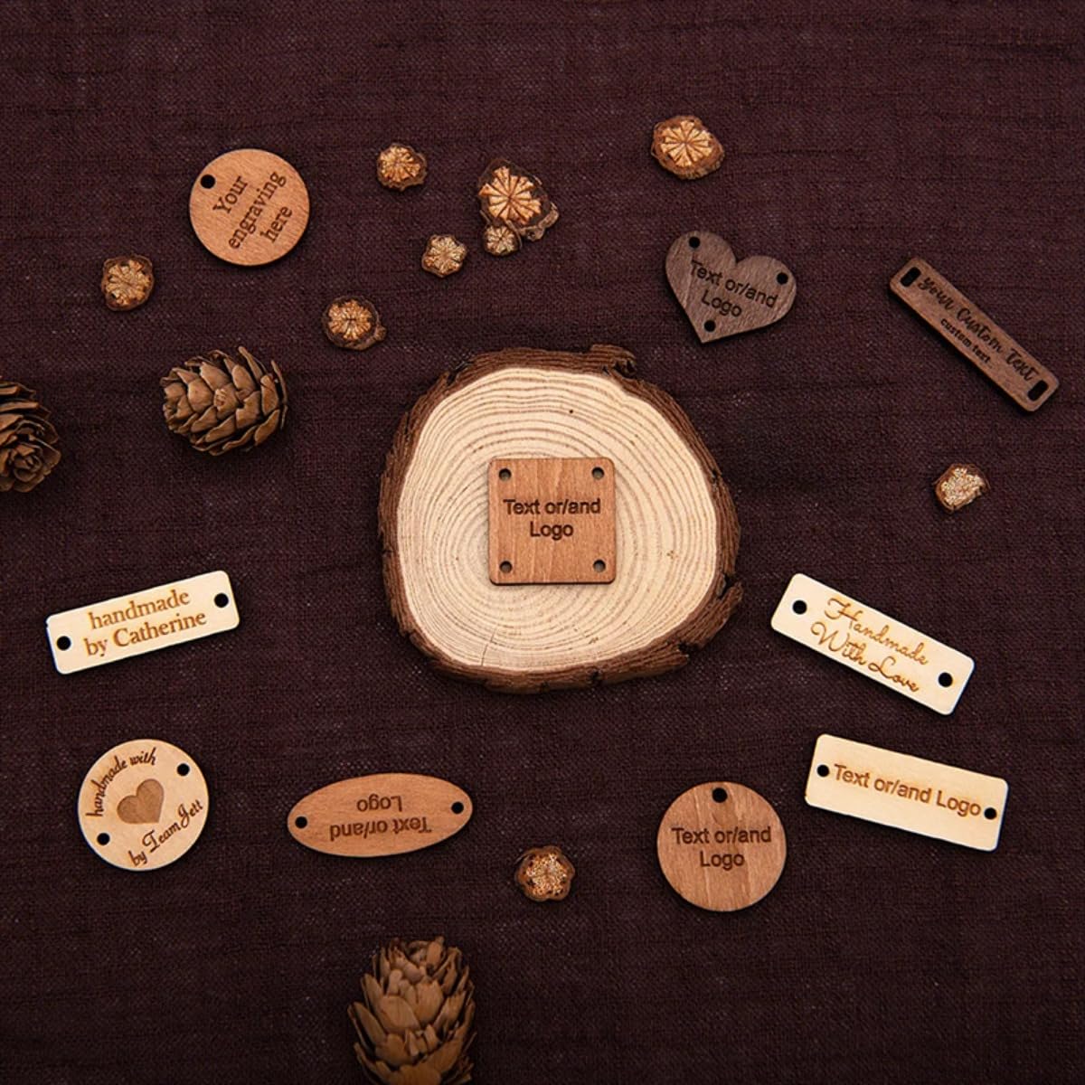 Boutons en bois personnalisés pour signer et valoriser vos tricots