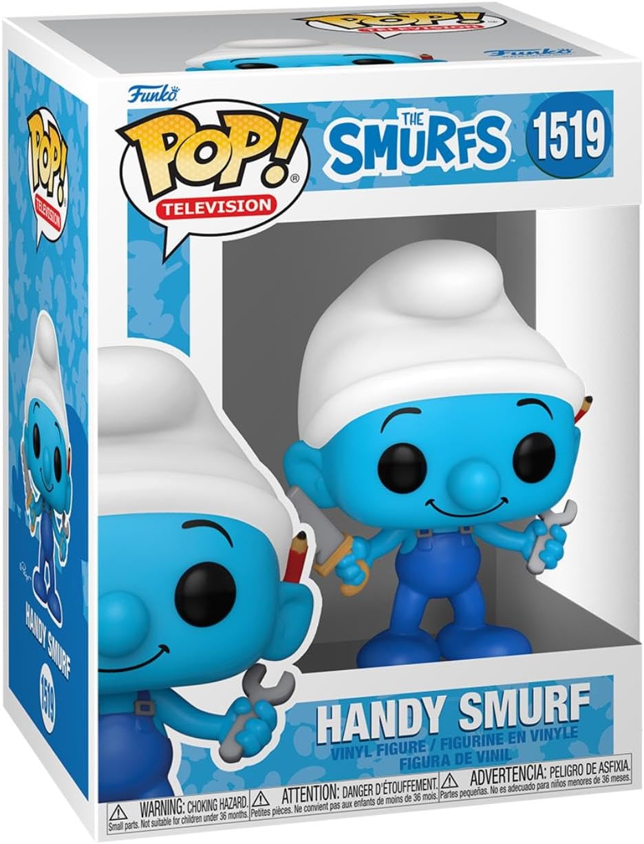Funko POP! TV: Papa Smurfs - Handy Papa Smurf - SMURFS - Collectable Vinyl Figure - Gift Idea - Official Merchandise - Toys for Kids & Adults - TV Fans - Model Figure for Collectors and Display