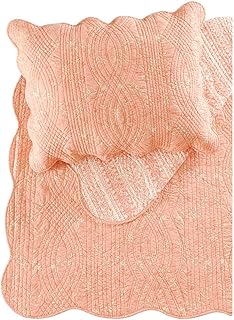 C&F Home Colonial Williamsburg Windsor Rose Full/Queen Quilt 100% Cotton Lightweight Machine Washable Reversible Bedspread Coverlet Full/Queen Pink