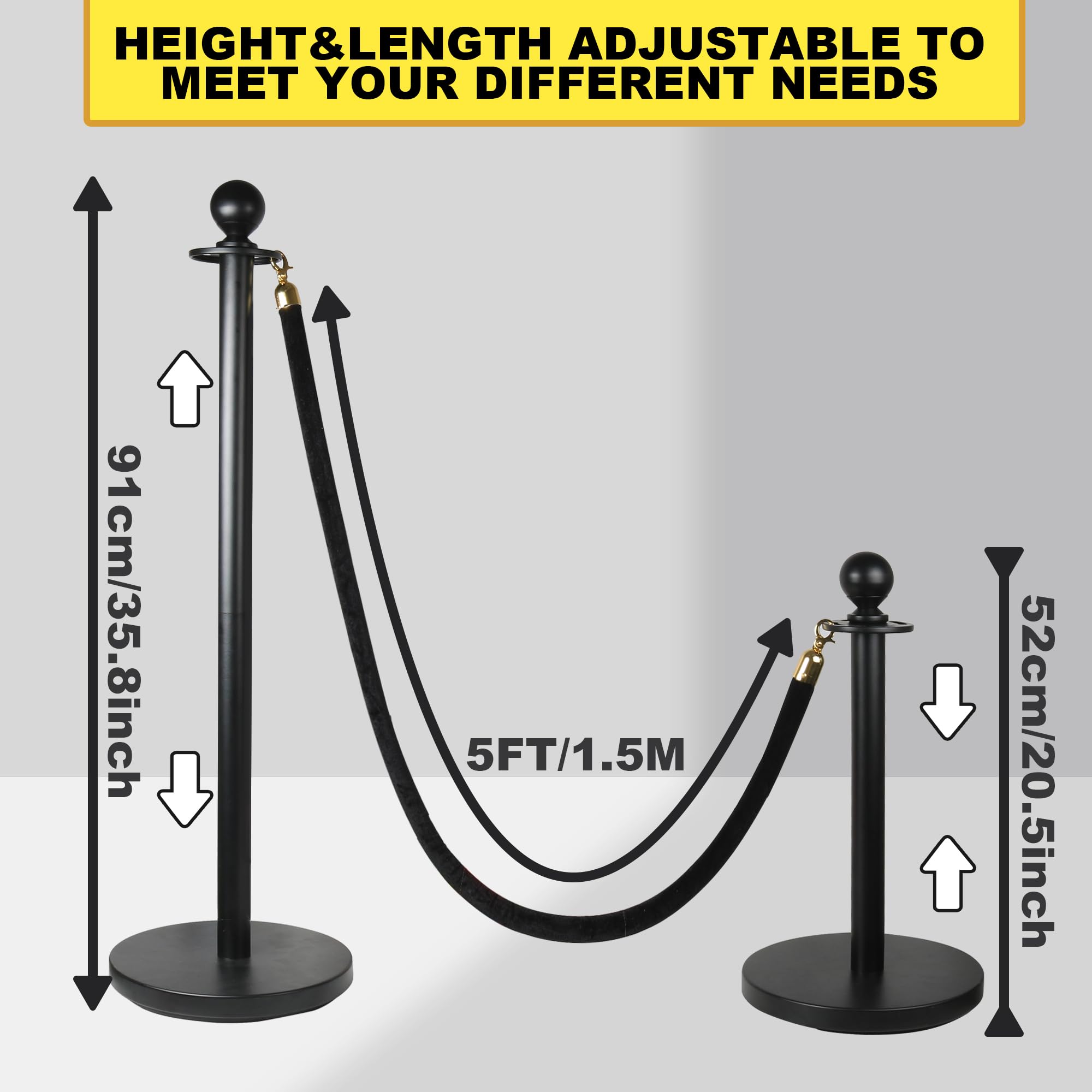 Stanchions & Velvet Ropes - Crowd Control Barriers -3