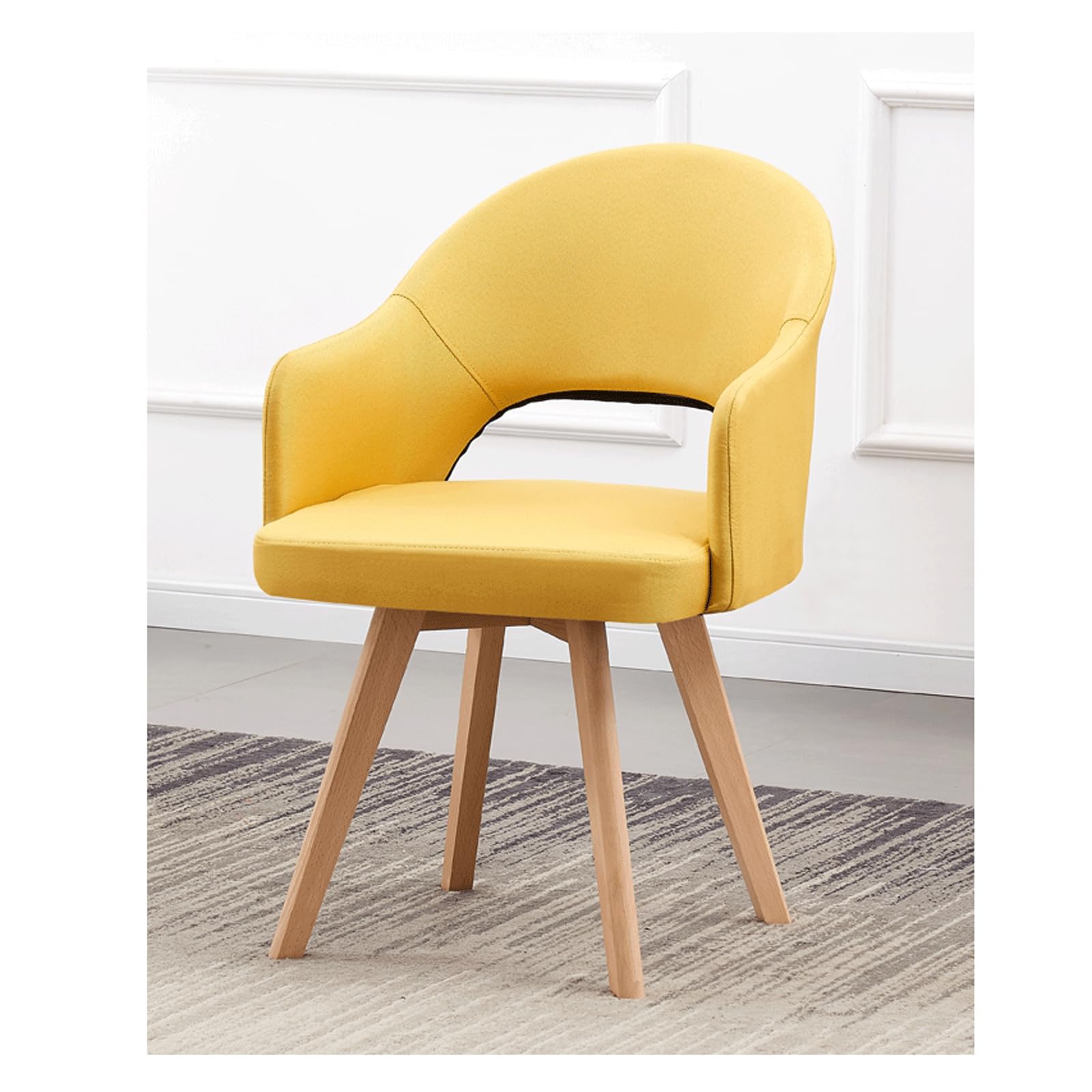 Chaise de bureau pivotante sans roulettes pour protéger le sol