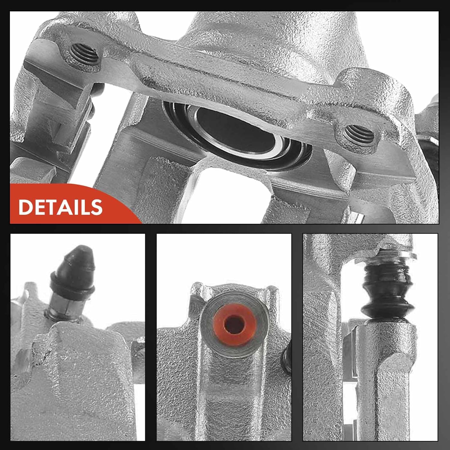 A-Premium Disc Brake Caliper Assembly with Bracket Compatible with Select Honda Models - Odyssey 2002 2003 2004, V6 3.5L - Rear Left Driver Side