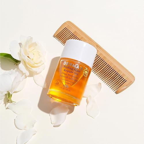 Miniatura 5 de DERMA-E Aceite de reparación del cabello, tratamiento nutritivo para aliviar el cabello y el cuero cabelludo, fórmula antiencrespamiento y