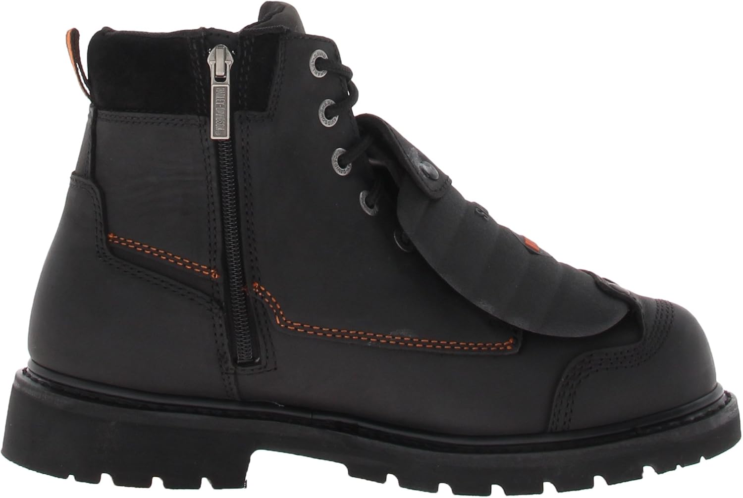 Harley-Davidson Men's Jake Steel-Toe 5.5-Inch Black Leather Boots. D95055