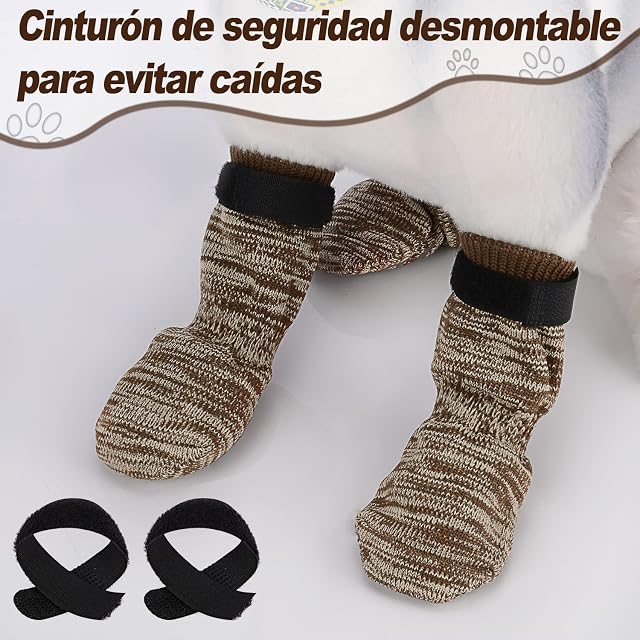 Foto 5 de 6 de PETLOFT 4 Piezas Calcetines Antideslizantes para Perros