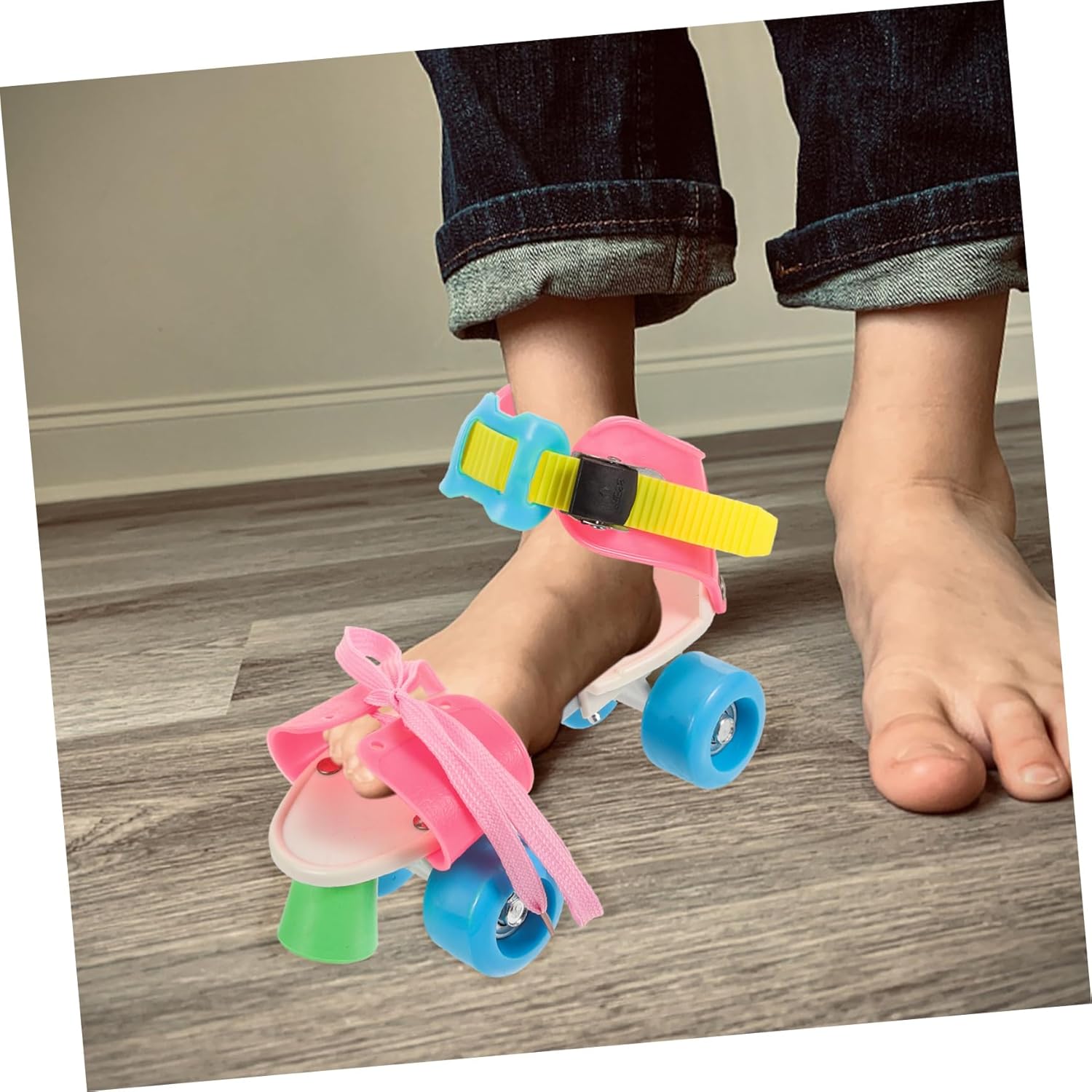 1Pair Roller Skates for Comfortable Beginner Skating Shoes for Indoor and Outdoor Fun Easy to Control Fits Various Shoe for Young Skaters