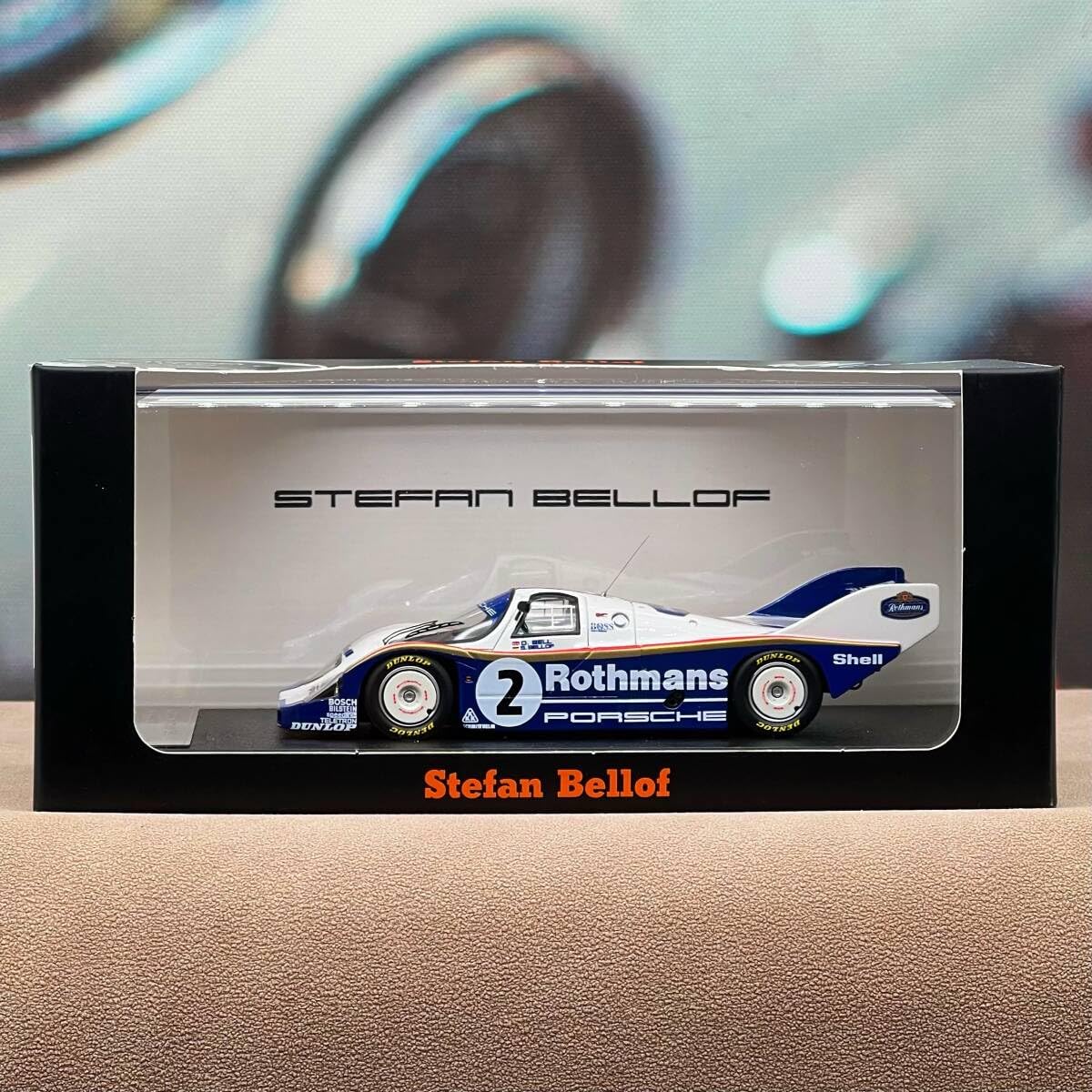 Amazon | MAKEUPメイクアップ 1/43 ミニカーPorsche 956 ロスマンズ