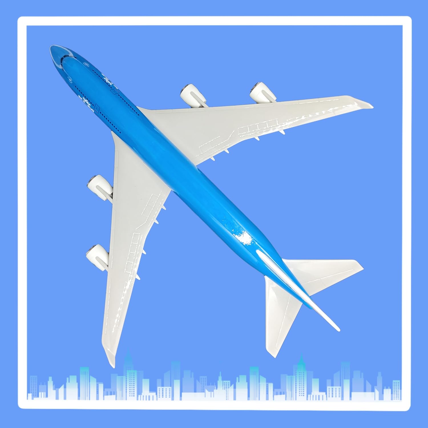 1/200 Scale Model Airplane Model Diecast Airplanes KLM B747 Display Airplane for Office/Home Decor (Resin Plane Model of 12 inch