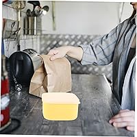 Vista 9 de Kichvoe Contenedor de queso rebanado de 4.7 x 3.5 pulgadas para refrigerador, caja de soporte de rebanada de queso para refrigerador-2 tamaños