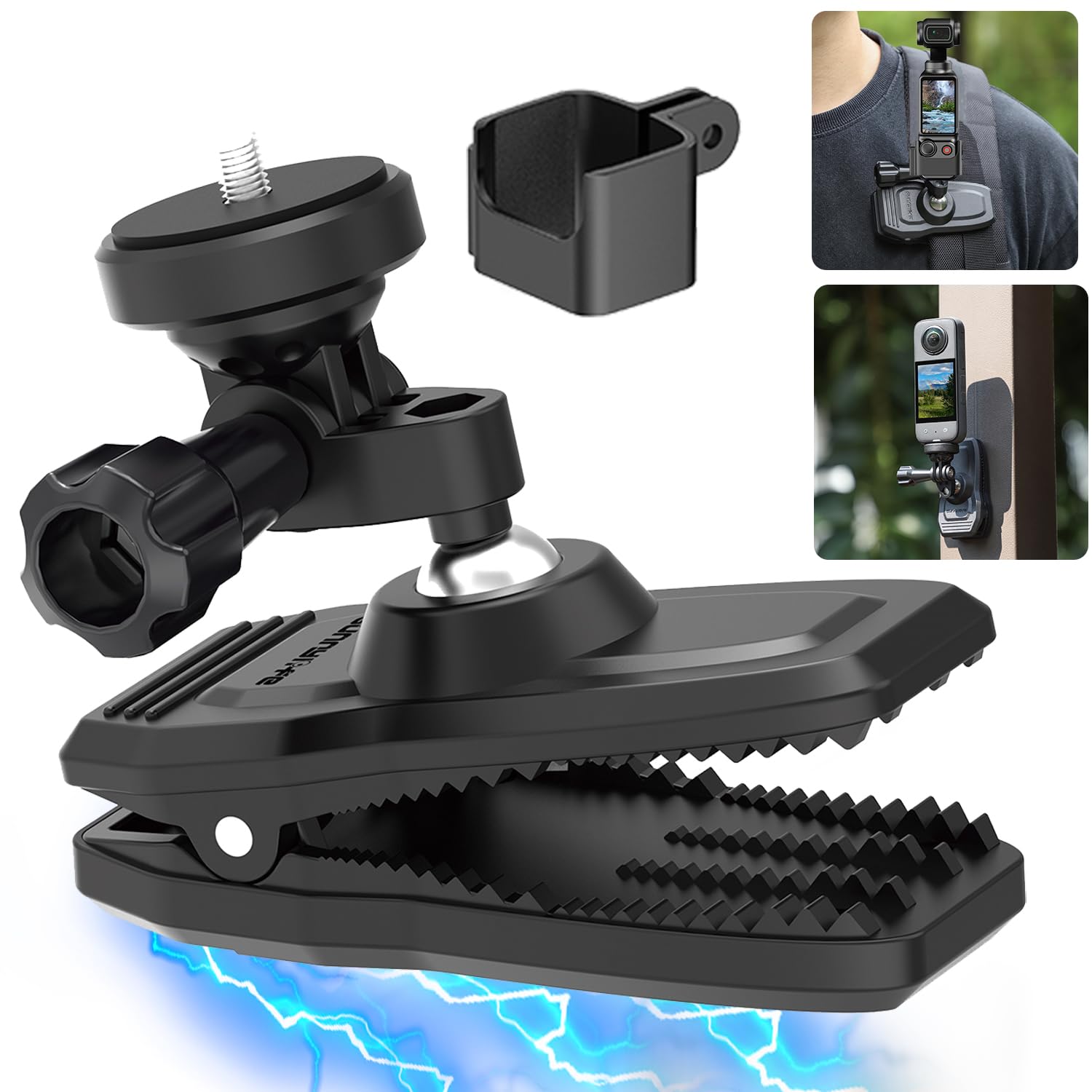 Support Magnétique HAFOKO Pour DJI Osmo Pocket 3 - Base 75mm, Anti-dérapant, Compatible Avec Poignées Et Accessoires - Pour Voiture, Vlog, Time-lapse