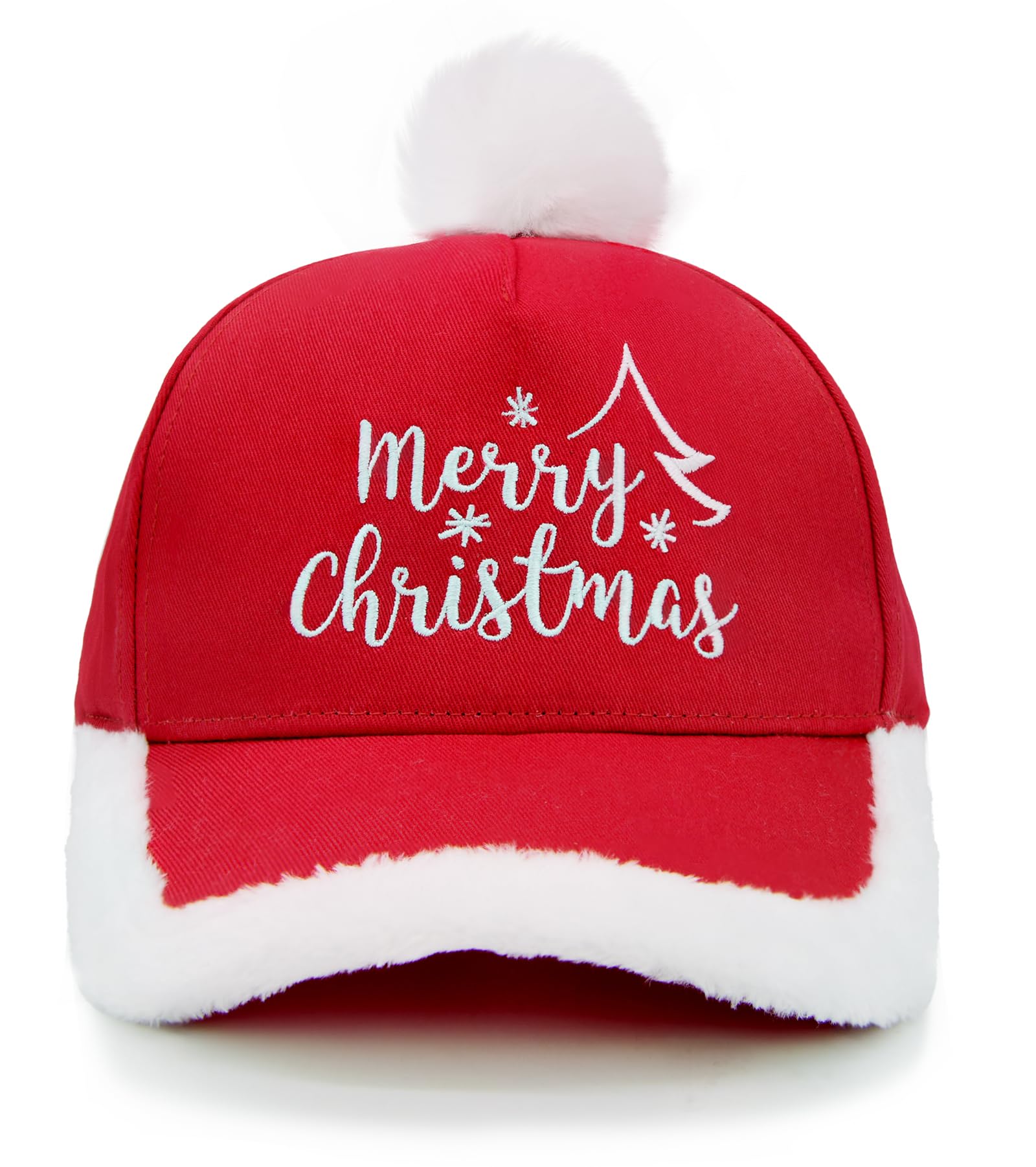 Wodeal Kid's Merry Christmas Hat for Toddler 3-10, Embroidery Adjustable Xmas Baseball Cap, Holiday Party Accessories