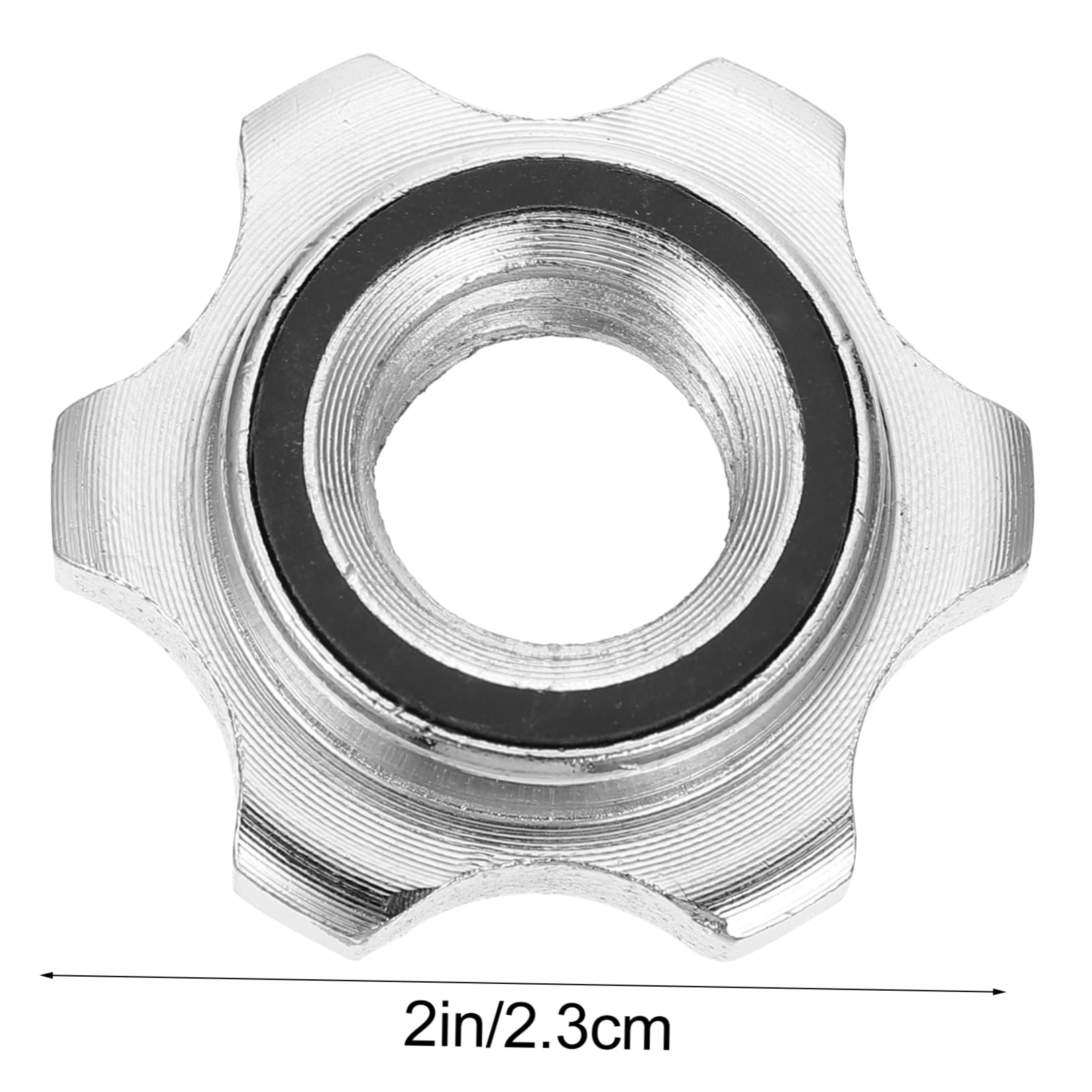 Cabilock 4 Pcs Collar Slip Barbell Nuts for Secure Weight Lifting Dumbbell Accessories for Standard Lifts Overhead Press Easy to Use Practical Design