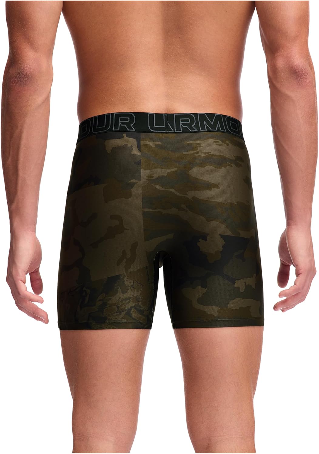 Under Armour mens Performance Tech Mesh Print Singles, 6" Inseam Boxer Brief - Image 6