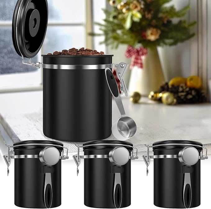 Set de 3 Recipientes Herméticos para Café Acero Inoxidable 1.5L miniatura 5