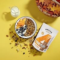 Vista 5 de Kellys Four Plus Granola Cereal Granola saludable de arce miel para yogur Snacks hechos a mano para el desayuno – 12 onzas
