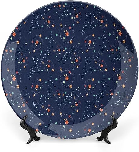 Miniatura 9 de Placas de cerámica, placas de cerámica decorativas de astrología, la placa parece cuadrada con detalles zodiaco, 6 pulgadas, platos decorativos