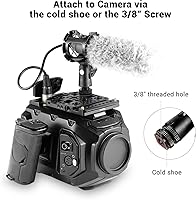 Vista 4 de SmallRig Microphone Shock Mount with Cold Shoe Pinch for Camera Shoes and Boompoles 1859