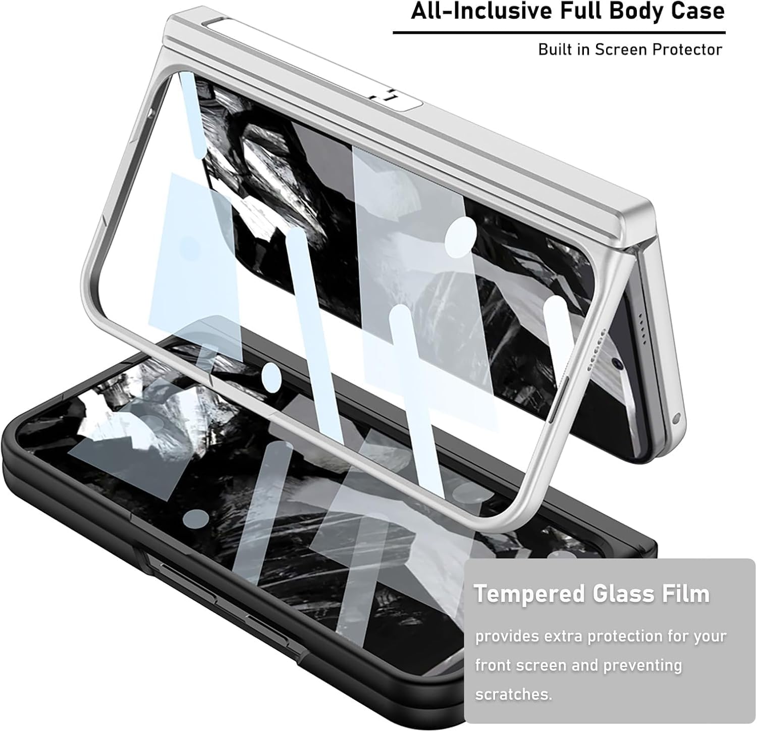 Cover Google Pixel 10 Pro Fold / 9 Pro Fold con telecamera rialzata Trasparente Abeel - Italiano
