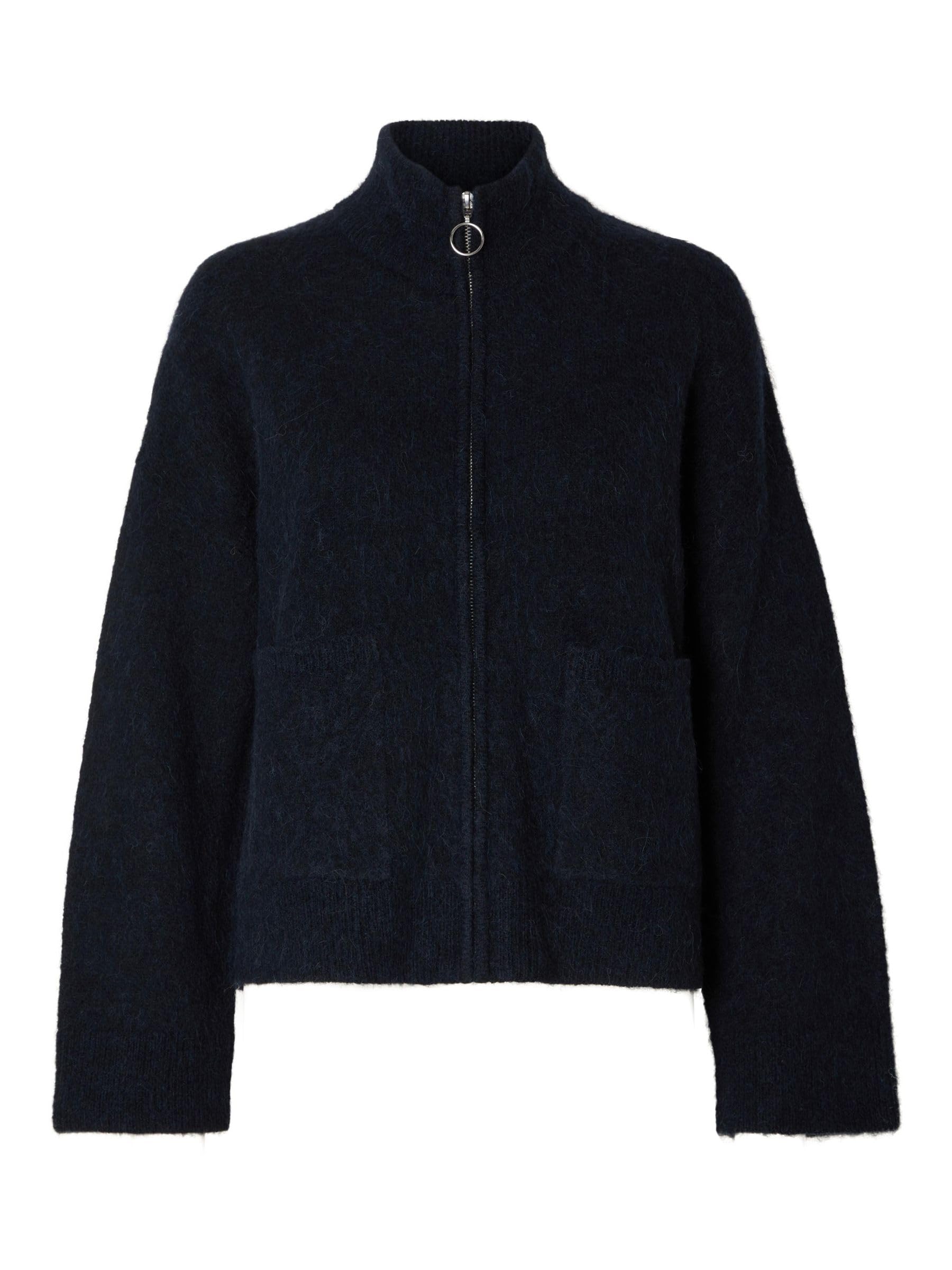 Selected Femme Female Wool Blend Cardigan, Dark Sapphire, M