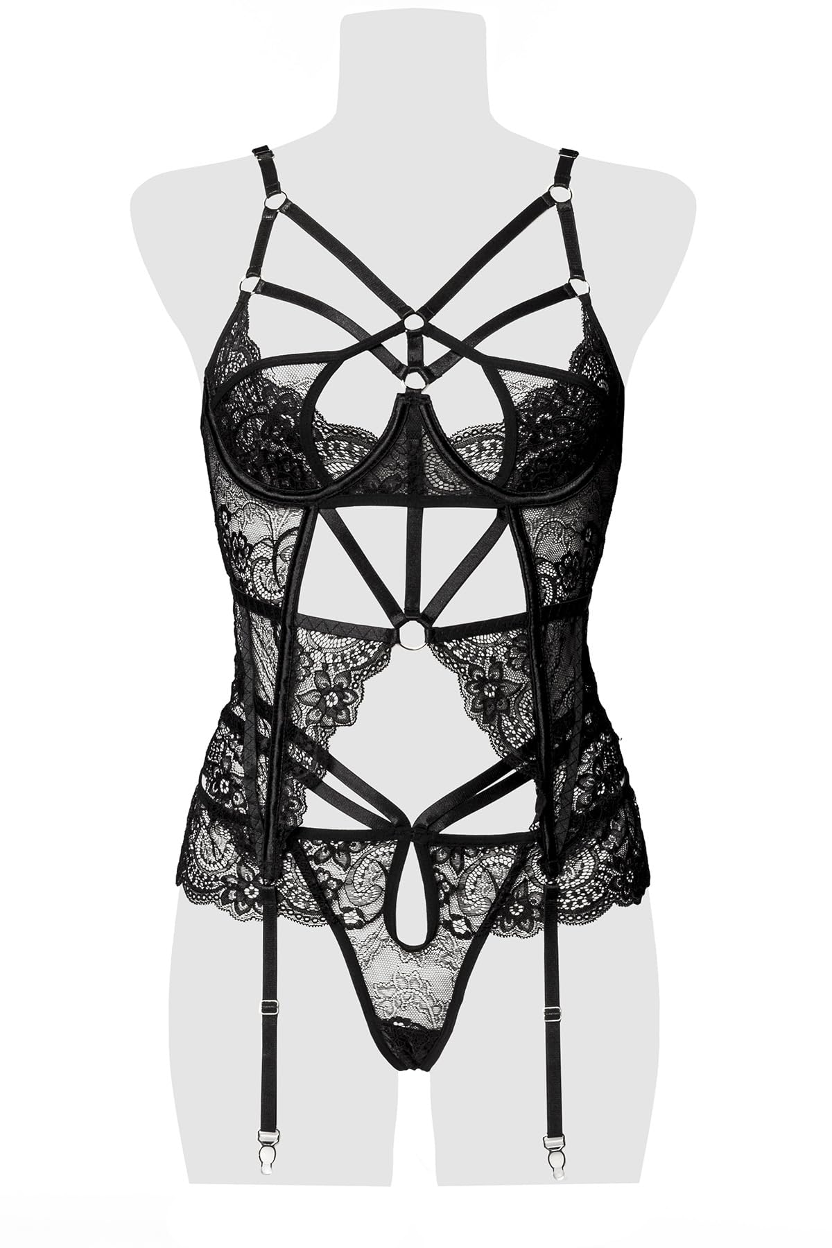 Verführerisches Erotikset 2 teiliges Straps Set