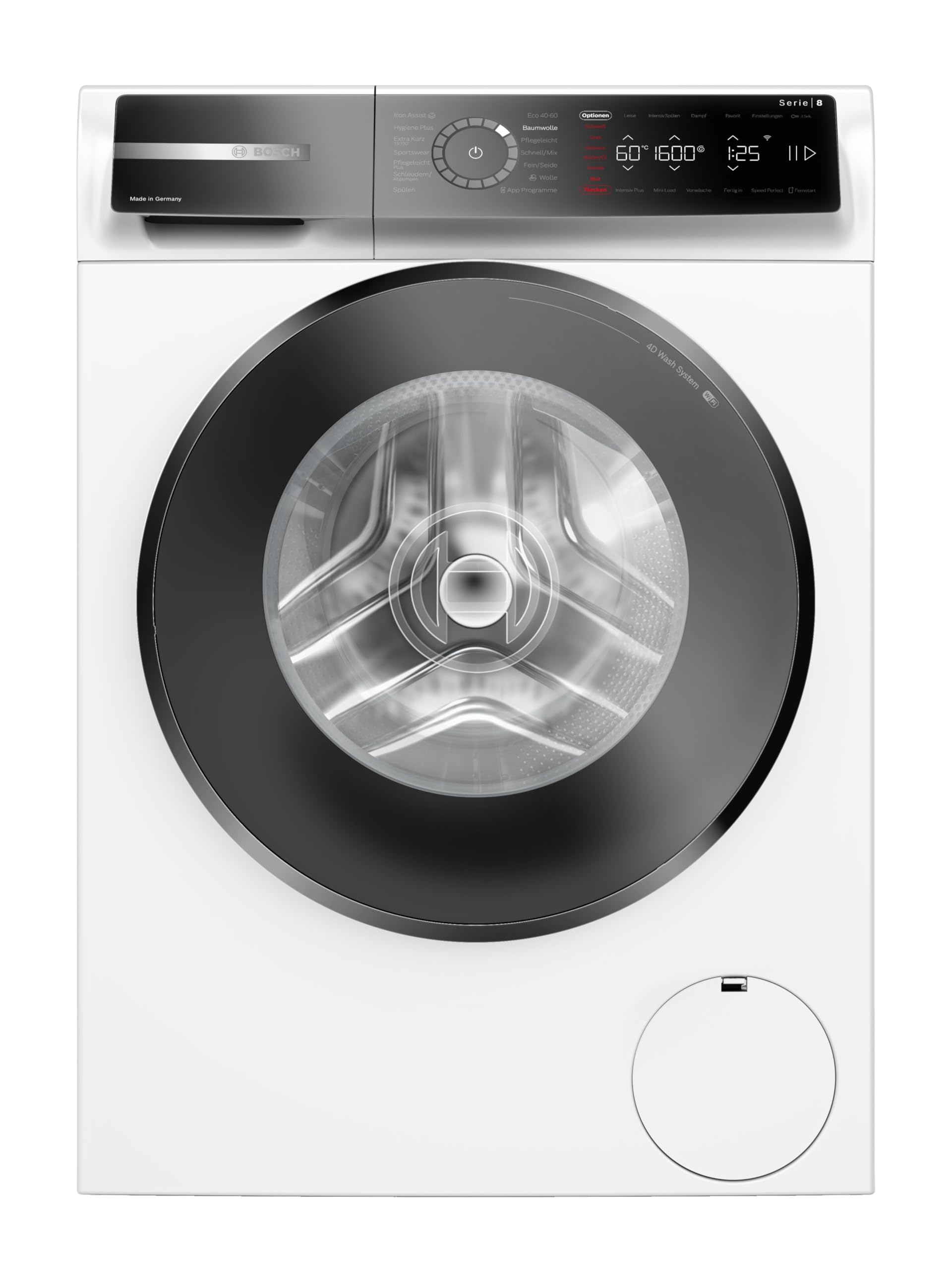 Bosch WGB256041 – Serie 8, Smarte Waschmaschine, 1–10 kg, 1600 UpM