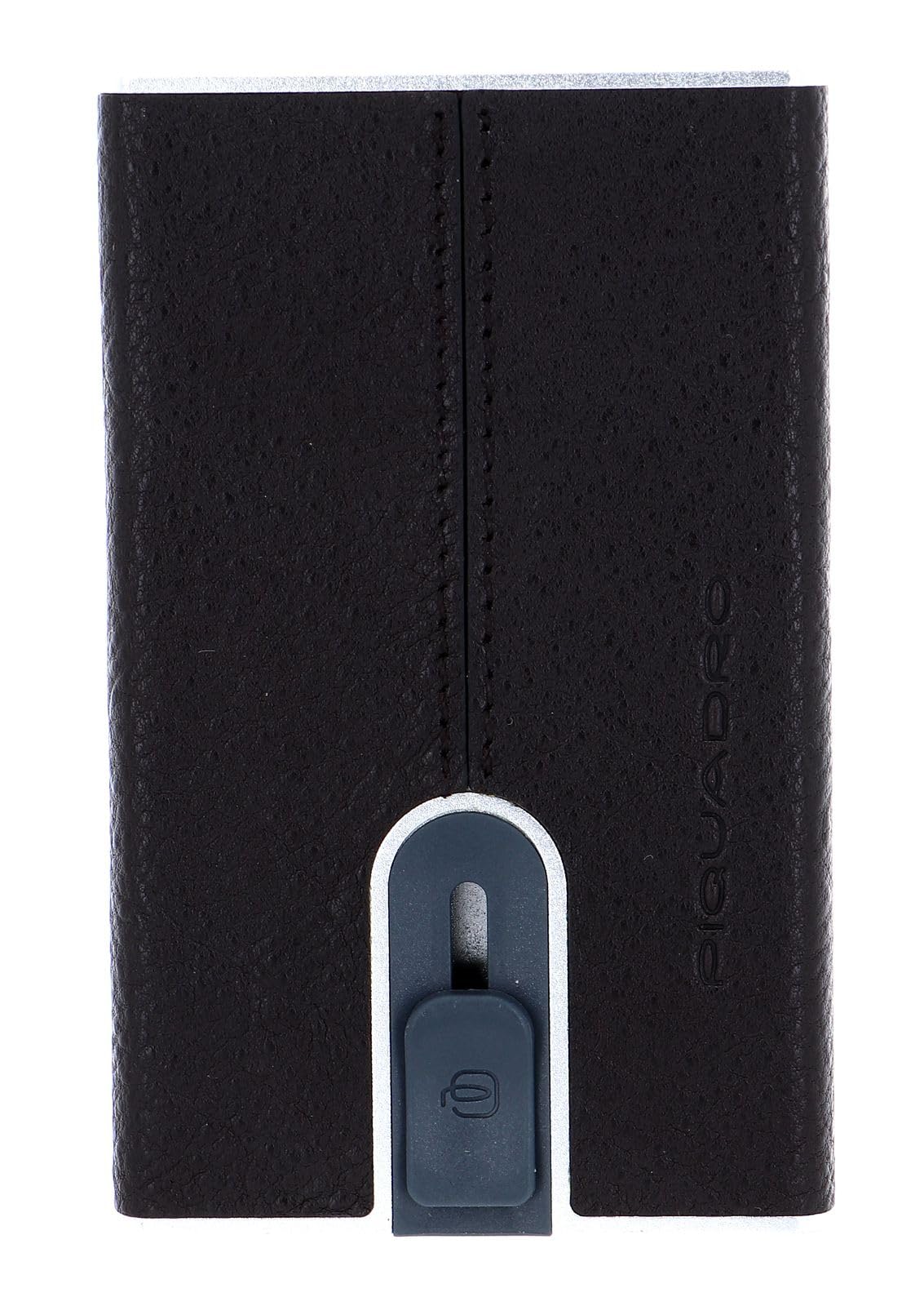 Piquadro Black Square Card Holder RFID Leather 6 cm