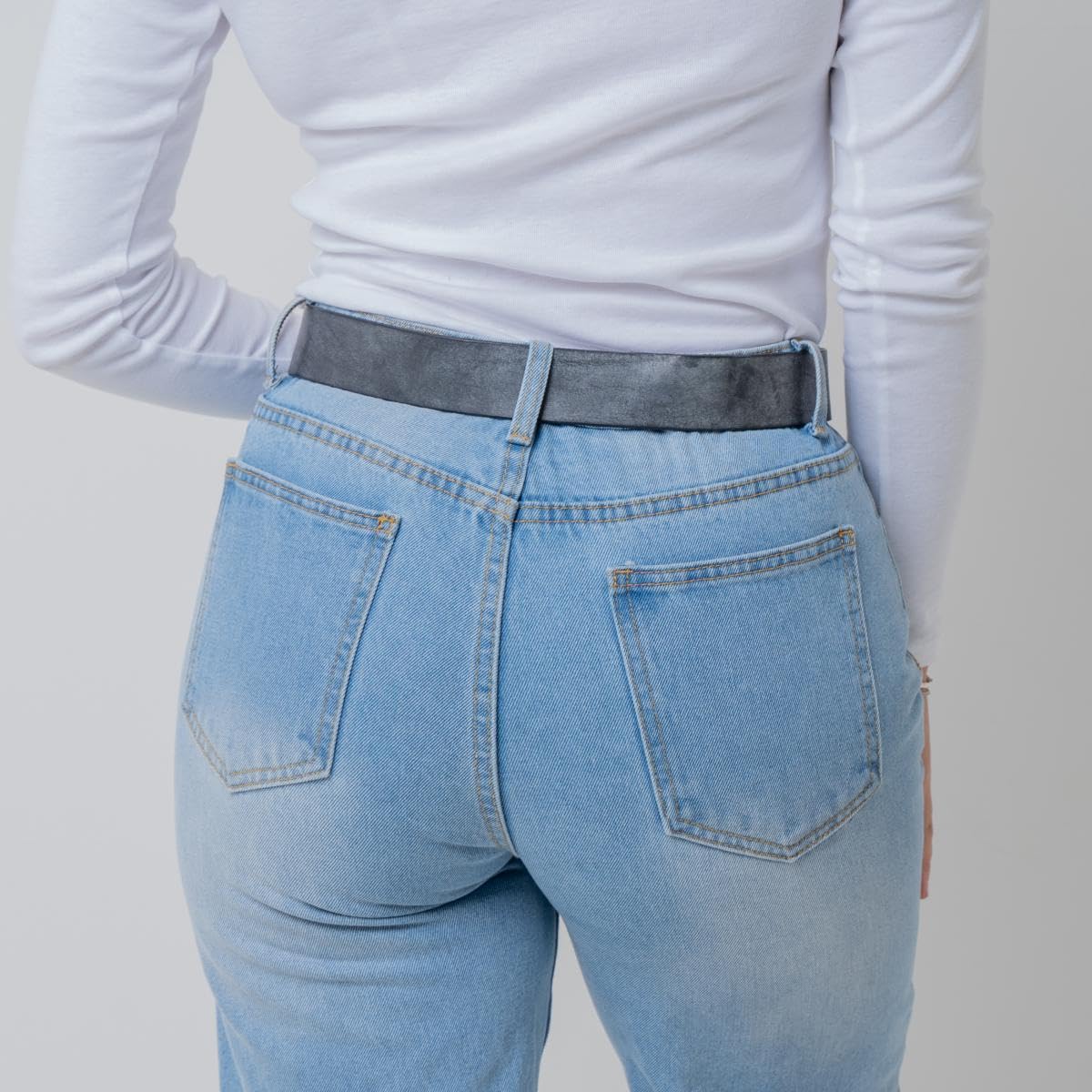 BELTINGER Damen-Gürtel aus weichem Vollrindleder Vintage-Look 4 cm | Jeans-Gürtel für Damen 40mm | Ledergürtel Used-Look