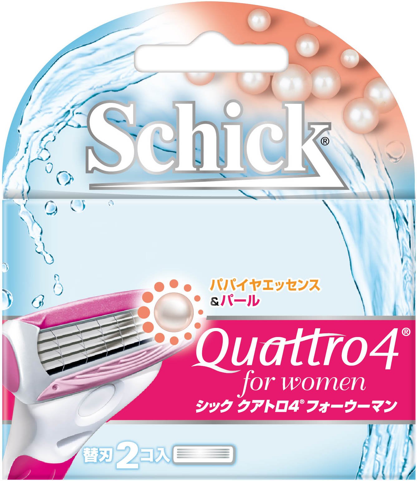 4箱セット Schick シック・ジャパン クアトロ4 替刃(8コ入) シック｜クアトロ4 替刃 （8コ入）
