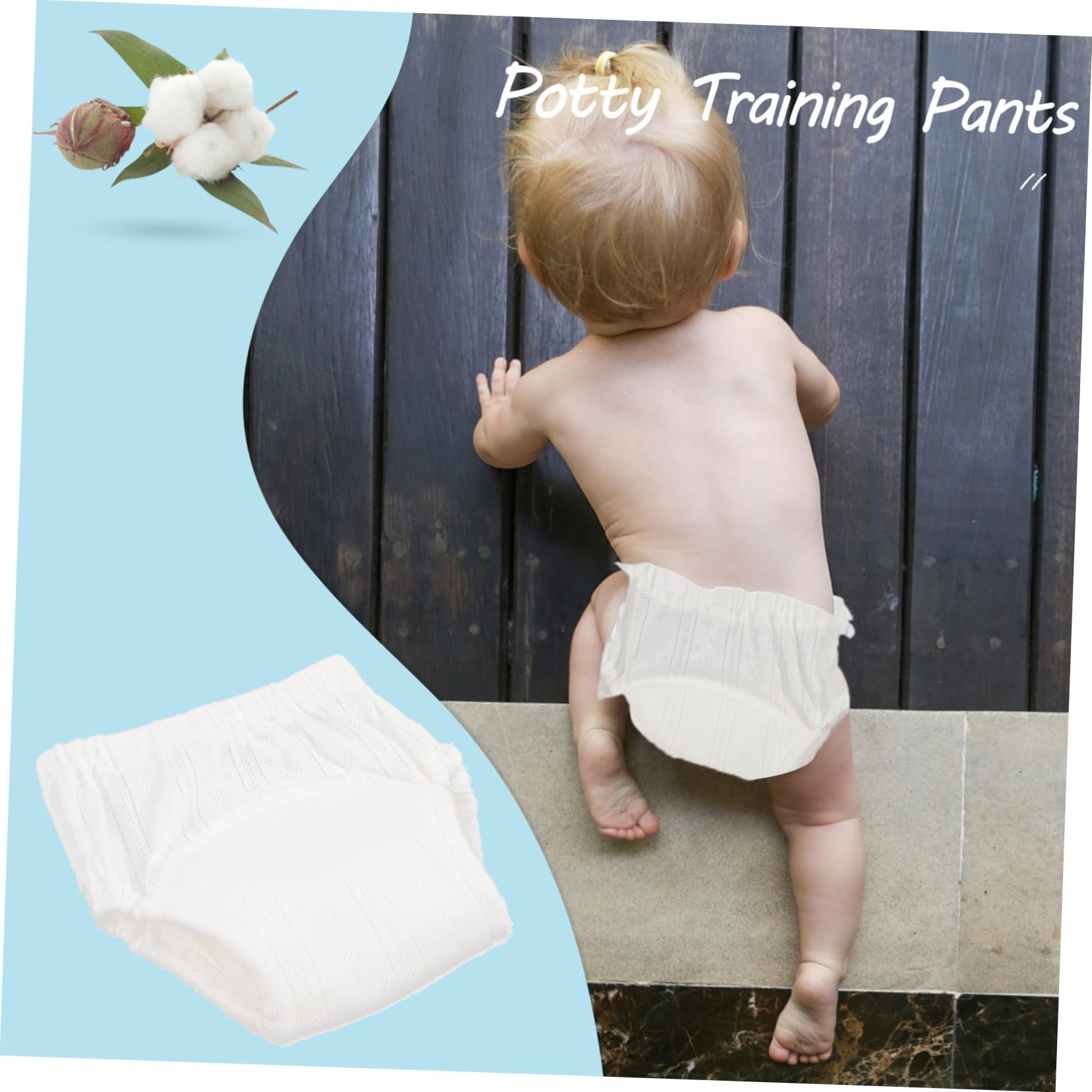 ORFOFE Pantalones de Entrenamiento 5 Piezas Lavables de Algodón para Bebés que Mantiene Seco Ropa Interior de Aprendizaje de 9-11kg Adecuado para Niños