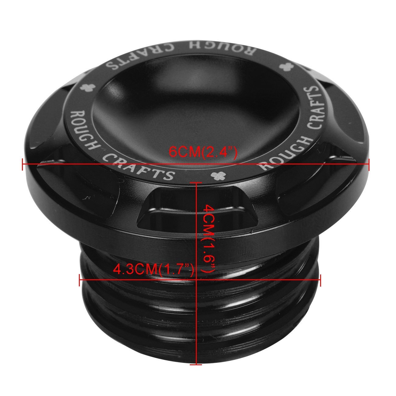 Tappo Serbatoio Gas Carburante Alluminio Nero con Rondella in Gomma per Sportster 1200 883 1996-up