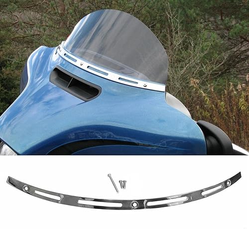 Miniatura 7 de Parabrisas ahumado de 10.5 pulgadas compatible con Harley Davidson Touring Street Glide 2014 2015 2016 2017 2018 2019