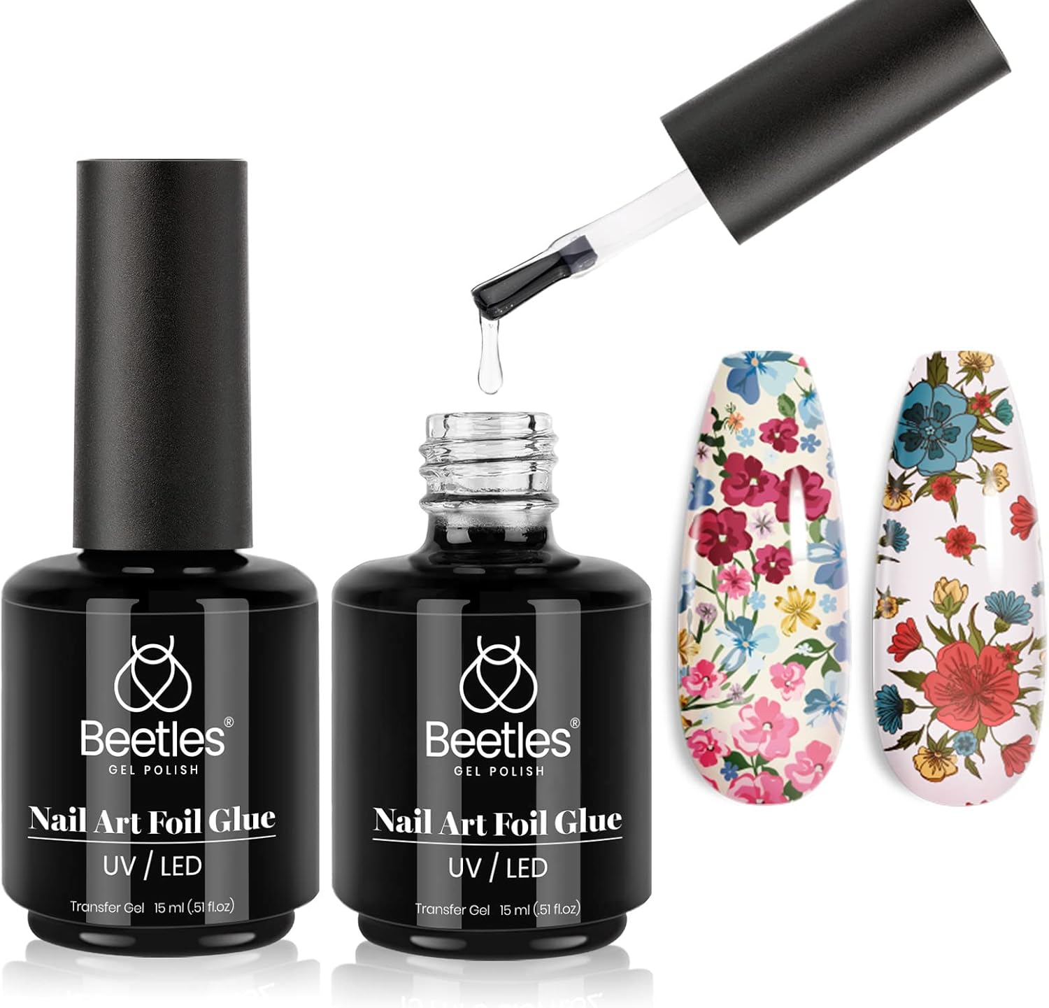 Beetles Nail Art Foil Glue Gel for Foil Stickers Nail Glue Transfer