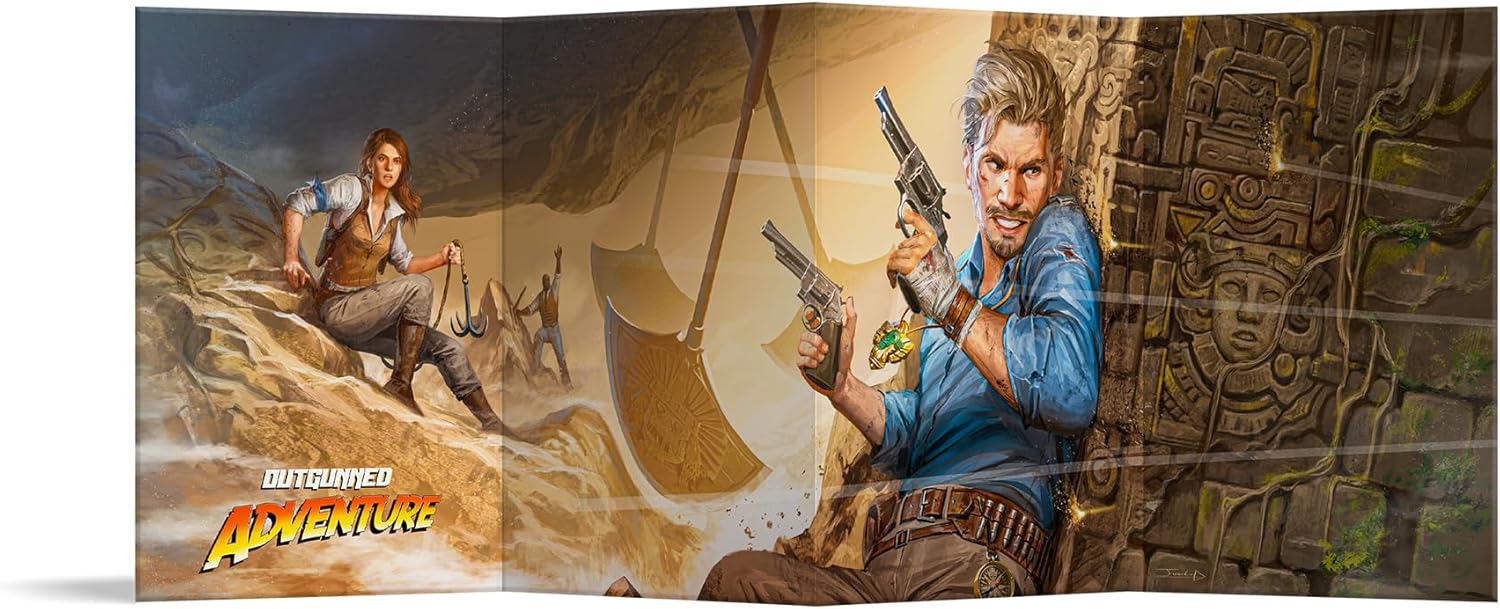 Free League Outgunned Adventure Director Screen - Tabletop RPG Game Master Screen with Rules Tables