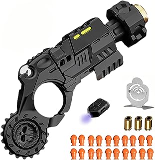Metal Fidget Toys Gun for Adults, Spinner Gun Cool Novelty Fidget Toys,Alloy Metal Stress Relief Toy, 4.72-Inch Multifunctional Stress-Relief Toy EDC Anxiety Relief Gadget