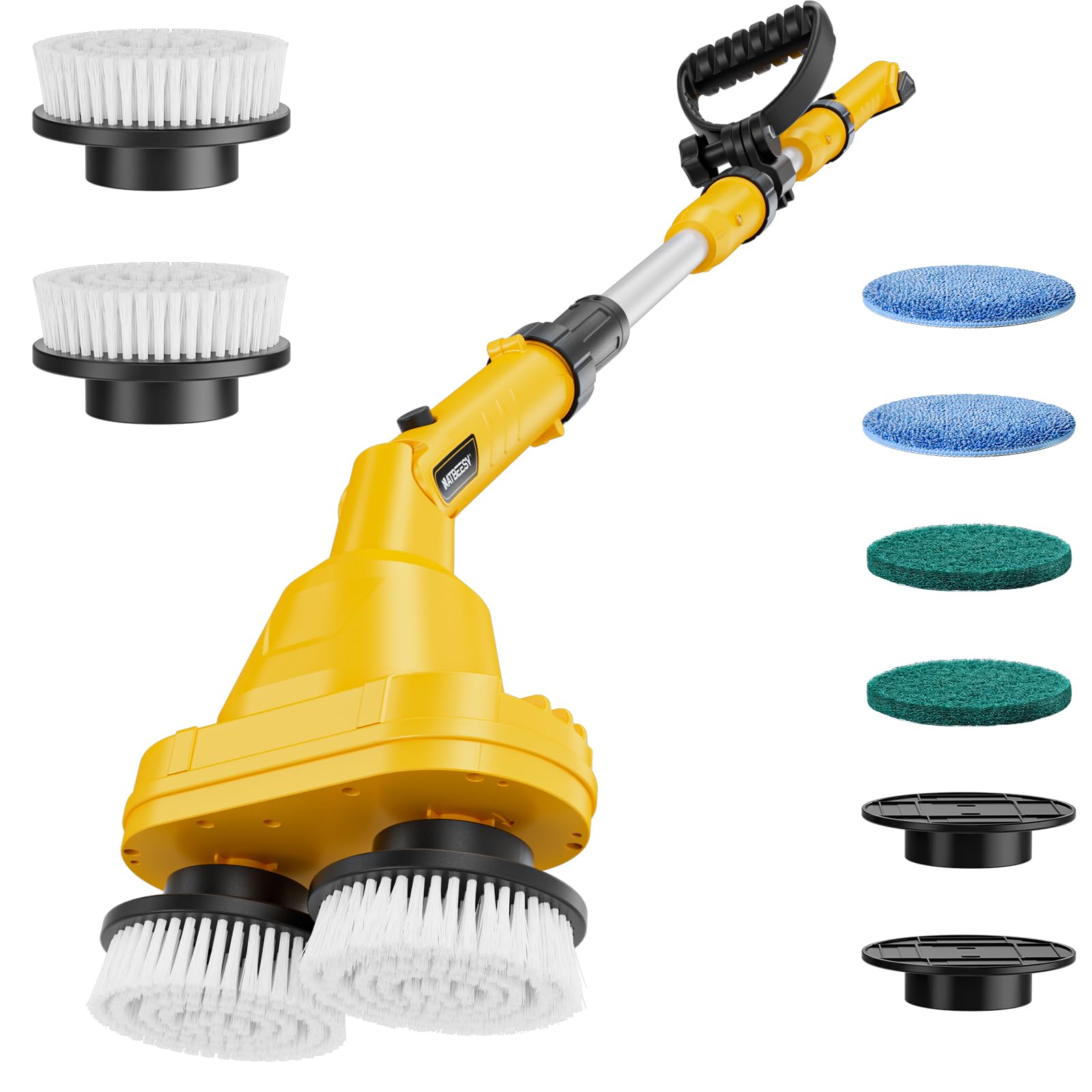 NATBEESY 2-in-1 Electric Spin Scrubber for DeWalt