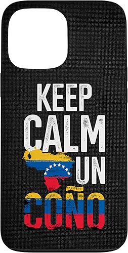 Funda para iPhone 13 Pro Max Venezuela Pride Venezuela Girl Boy Flag Keep Calm Un Cono
