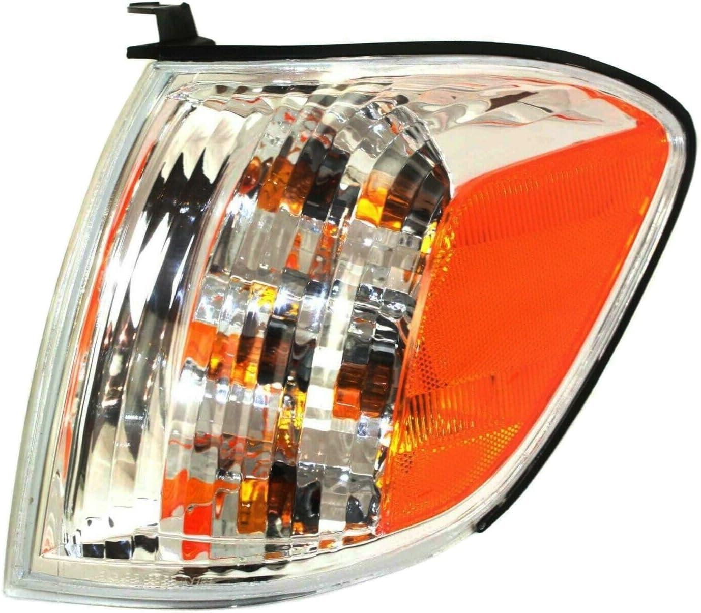 Signal Light Driver Side Clear Turn Lamp for Toyota Tundra Limited/Sr5 2005-2006 Left Assembly with Bulbs Double Lens Turn Signal Light TO2530147 815200C030