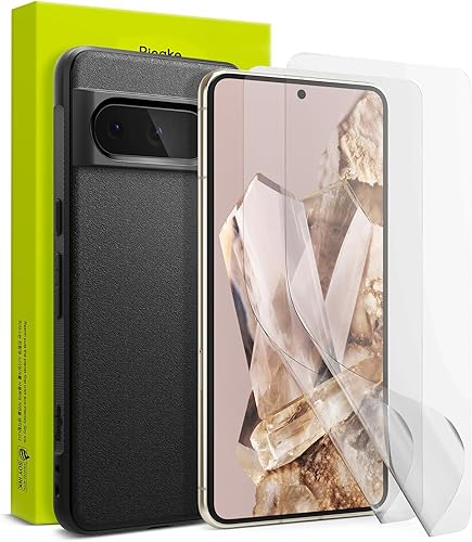 Ringke Onyx - Funda compatible con Google Pixel 8 Pro [negra] + doble película fácil compatible con Google Pixel 8 Pro
