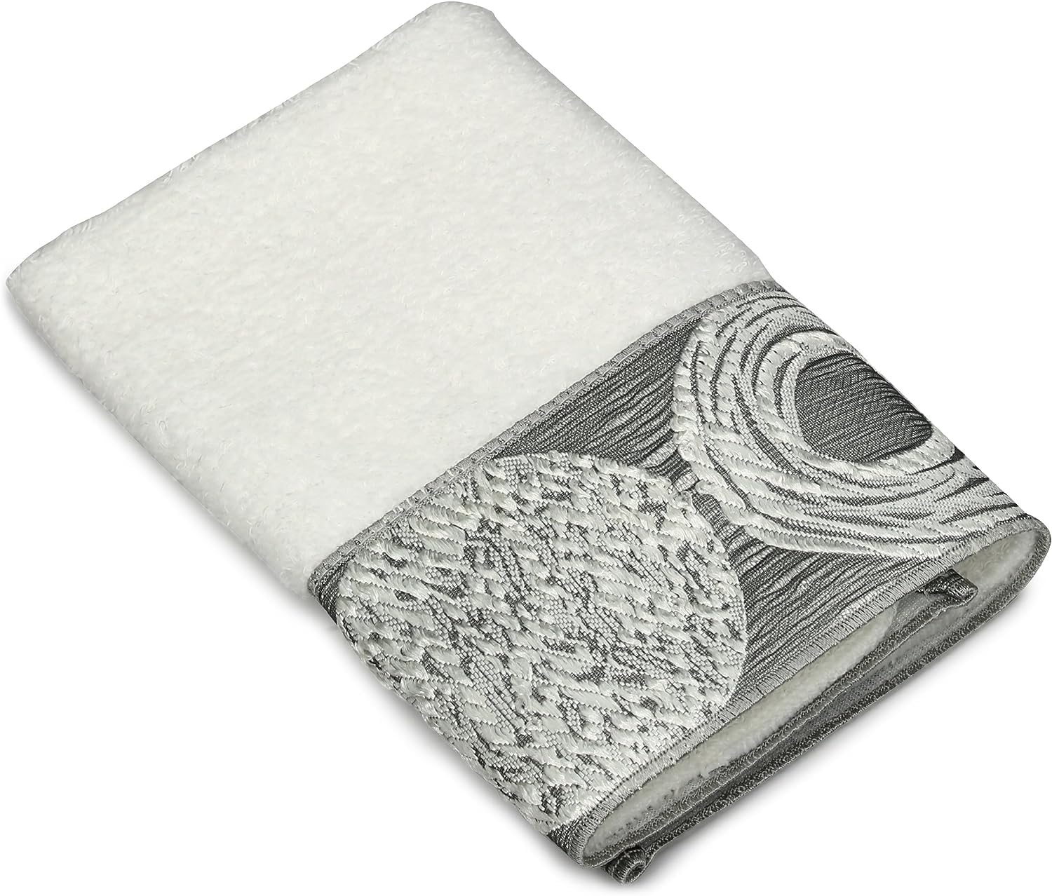 Avanti Linens Galaxy Silver Waste Basket -10 Avanti Linens Galaxy Silver Waste Basket -10