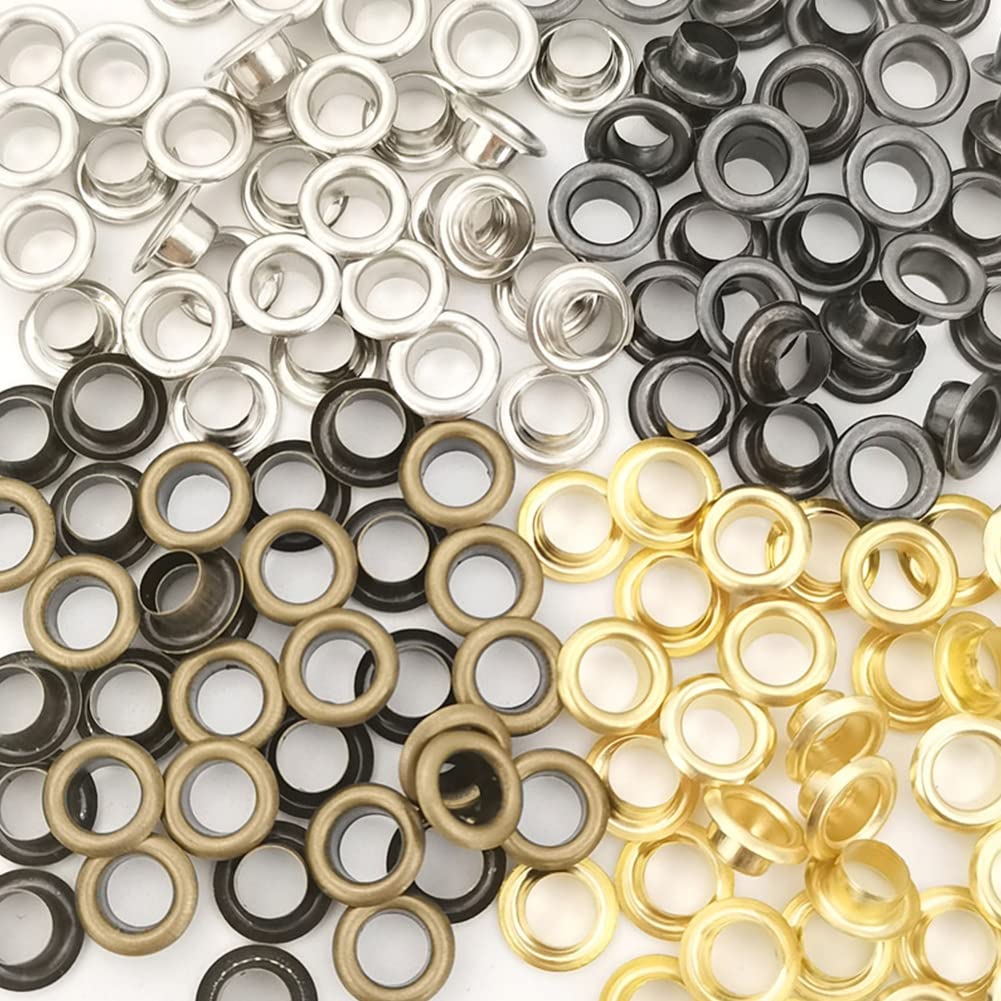 Magik 400-800 Pcs Set 3/16 in Grommet Tool Kit Eyelet Hole Plier Eyelet Punch Craft (800 Pcs Set)