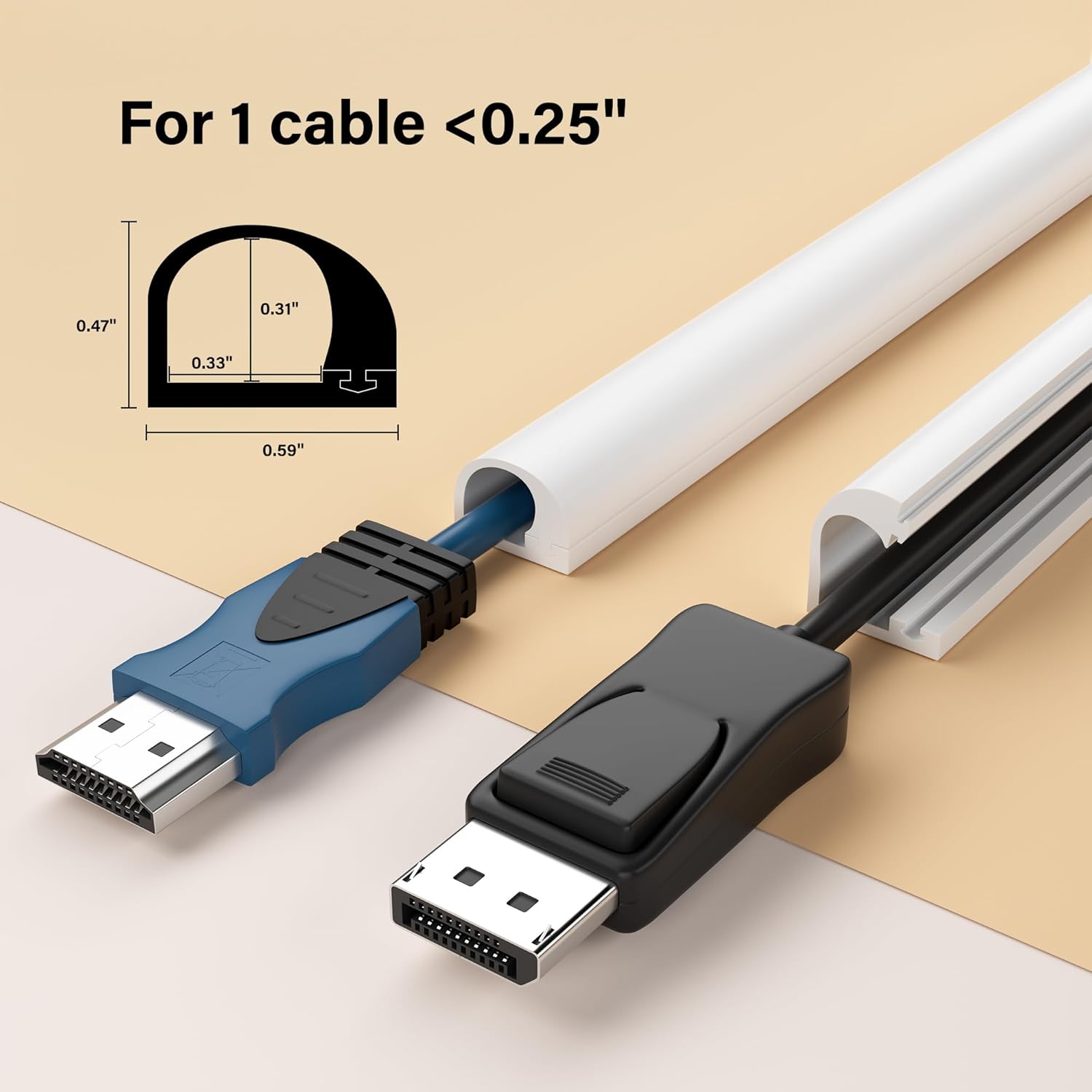 Cord Hider for Wall Mounted TV,157" One Cable Cover with Side Open, Flexible Silicone Wire Raceway Management,Self-Adhesive Cord Organizer,Wire Concealer Channel, White