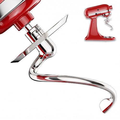 GVODE Stainless Steel Spiral Dough Hook for KitchenAid Stand Mixer