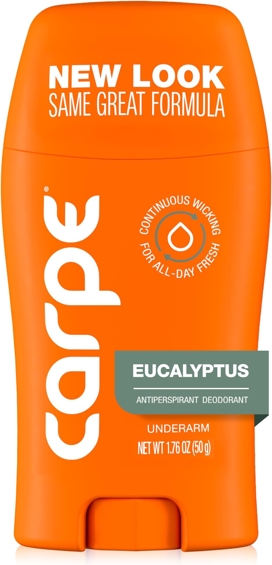 Carpe Underarm Antiperspirant Deodorant for Women and Men - Antiperspirant Deodorant for Stinky, Sweaty Armpits - 100 Hour Clinically Tested Sweat & Odor Control - Clinical Strength - Eucalyptus