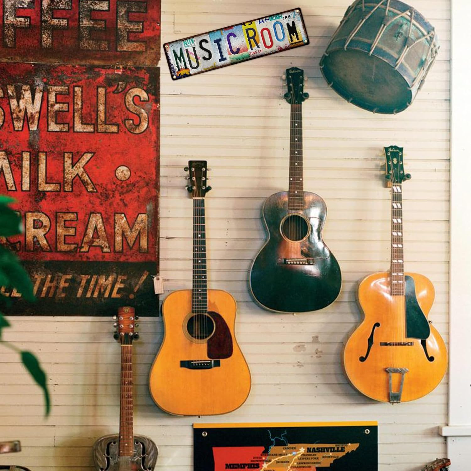 Music Posters Rock Band Grunge Room Decor Y2K Country Musical Guitar Gifts | Country Music Band | Vinyl Merch | Guitar Accessories | Street Sign Style | Birthday Christmas Gift | Funny Wall Art Gear