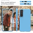 YATWIN Silicone Back Case for Samsung Galaxy S22 Plus, Soft-Touch Phone Back Cover for Samsung Galaxy S22 Plus - Sky Blue gallery image