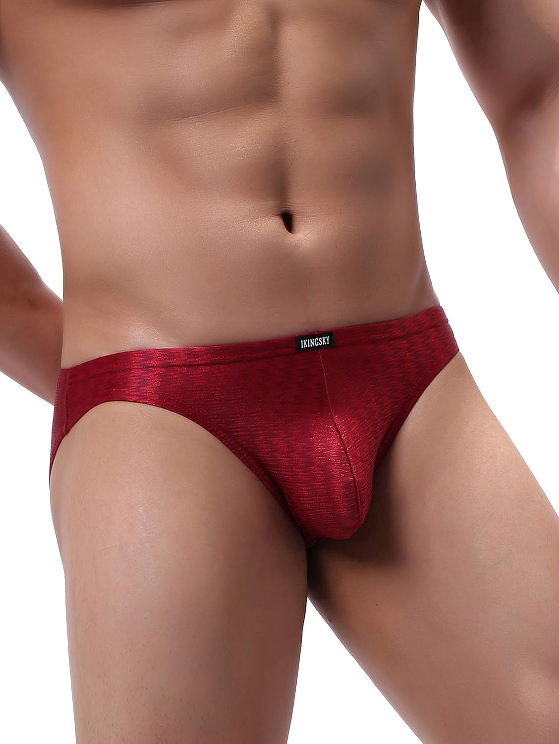iKingsky Men's Shining Briefs Sexy Big Pouch Underwear High Stretch Bluge Mens Under Panties - Image 2